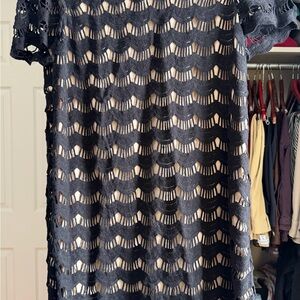 Kate Spade Black Crochet Dress